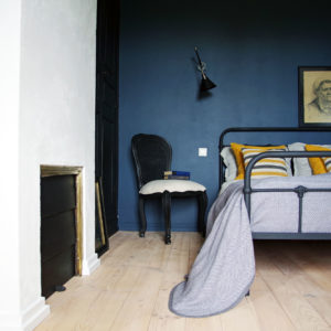 Beau plaid en pur lin lave tissage chevrons